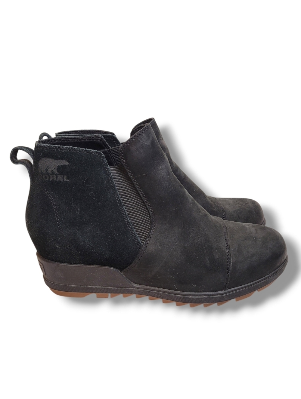 Sorel Waterproof Evie Leather Wedge Ankle Boot 8.5